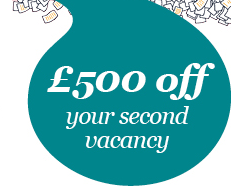 £500 off your second vacancy