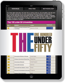 THE 100 Under 50 Rankings 2014 on iPad